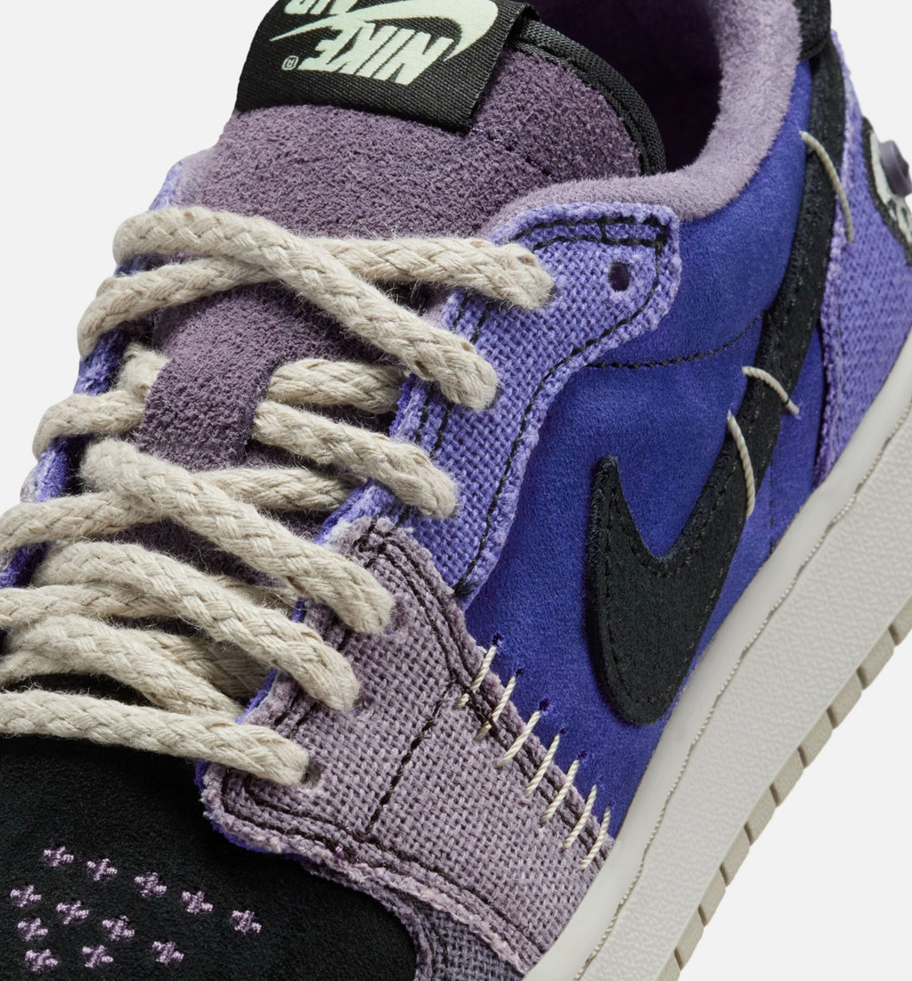 Air Jordan 1 Low OG Grade School Lifestyle Shoe - Regency Purple & Dark Raisin
