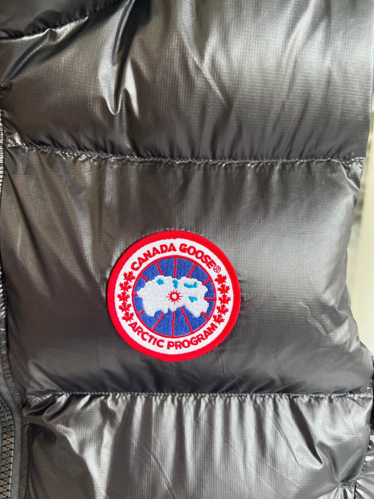 Canada Goose Arctic Program Charcoal Glossy Down Vest