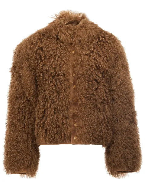 Takahiromiyashita The Soloist fluffy bomber jacket