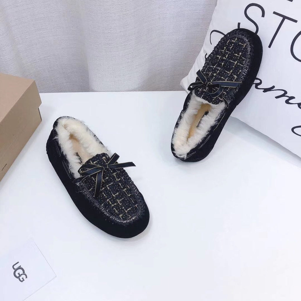 Black Chanel-Style Driving Loafers — Sophisticated & Chic | New Arrival | In Stock