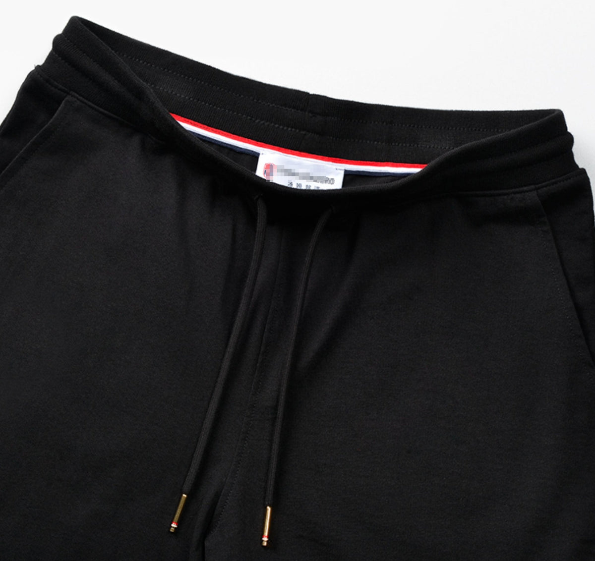 Thom Browne Style Men's Casual Sweatpants - Cotton Signature Four-Bar Detail