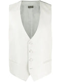 Dell'oglio V-neck silk waistcoat