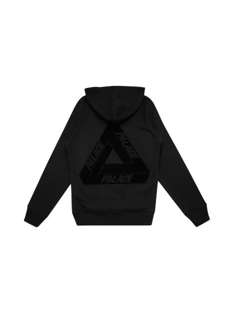 Palace Flocka "Black/Black" drawstring hoodie