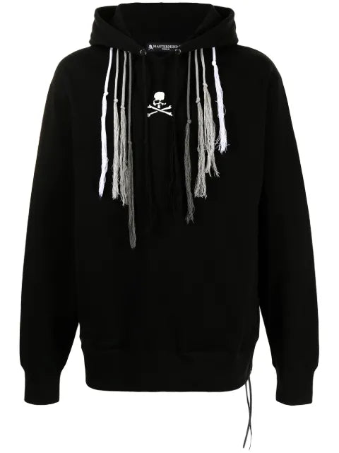 Mastermind World logo-print tassel-detail hoodie