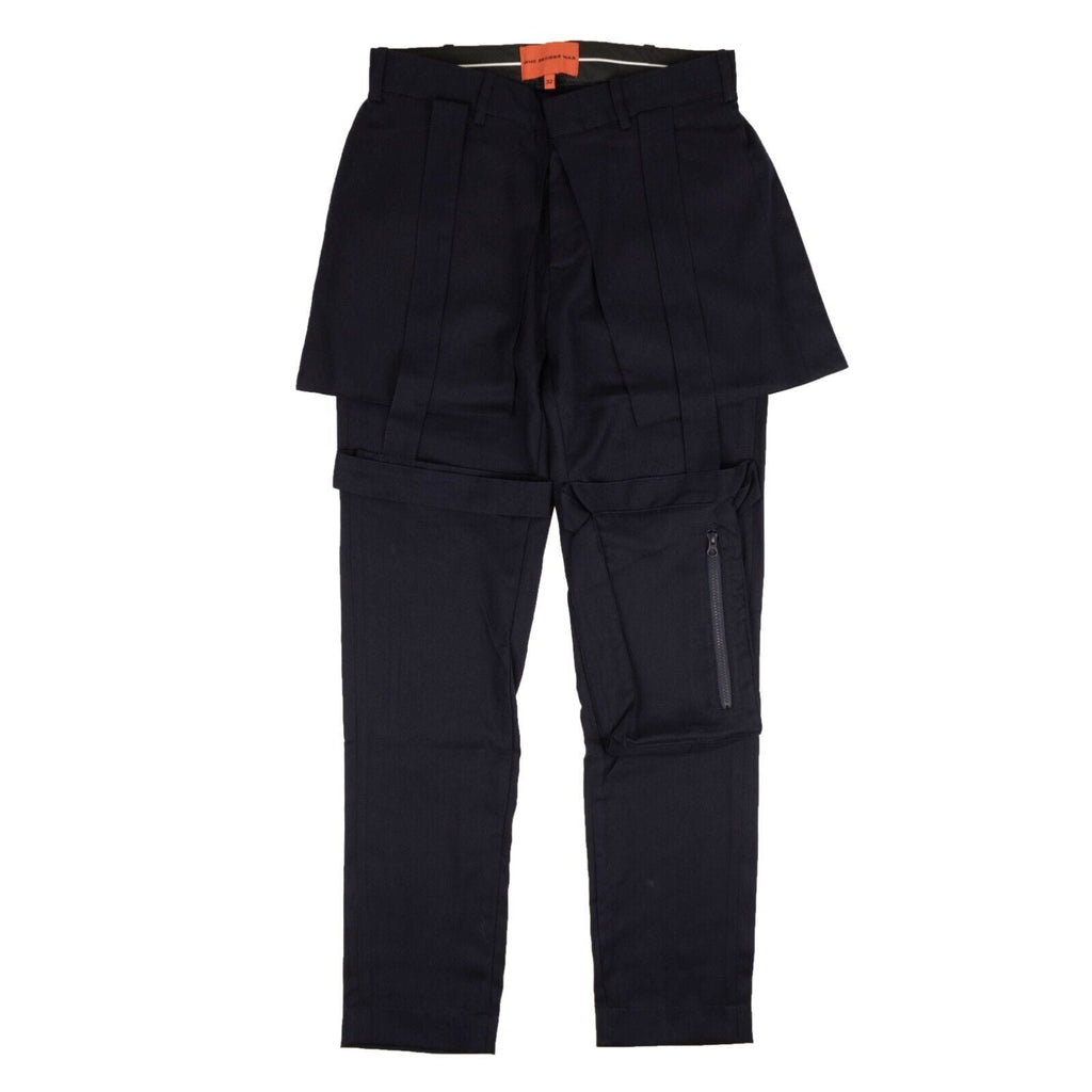 Navy Blue Retroversion Trousers