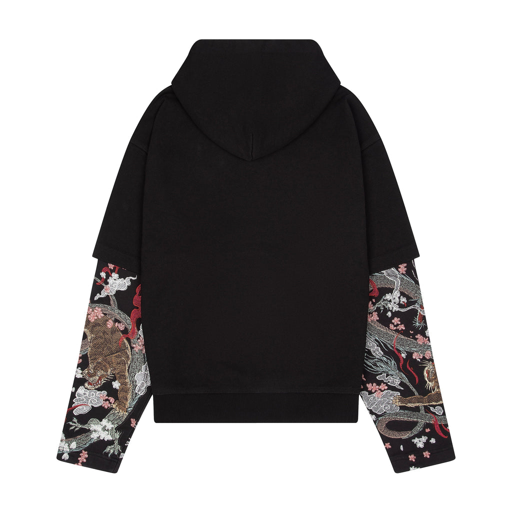 "yakuza" double sleeve Hoodie