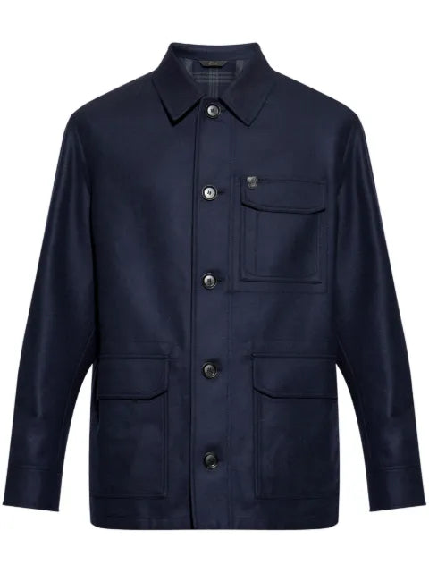 Brioni buttoned wool jacket