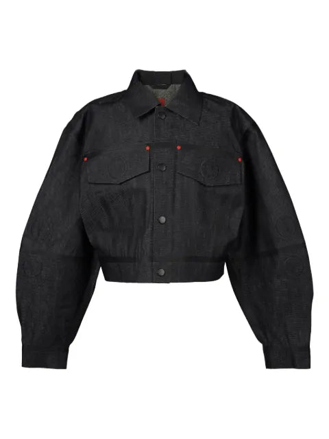 Walter Van Beirendonck embossed denim jacket