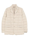 Herno quilted button-fastening jacket