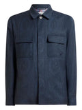 ETRO shacket in wool with arnica motif