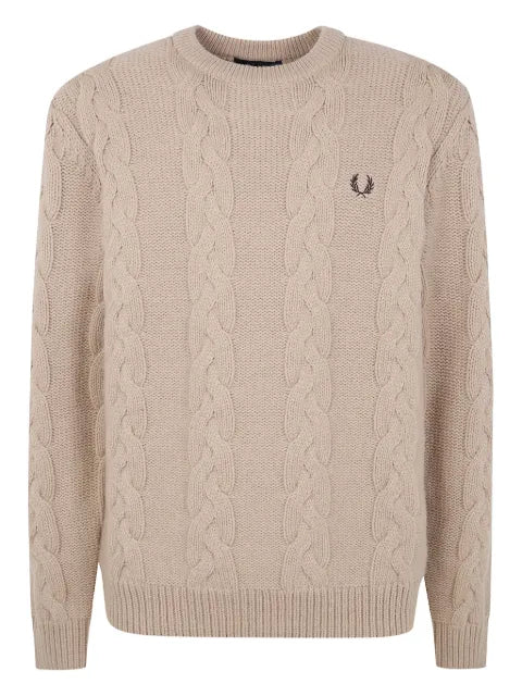 Fred Perry cable-knit sweater