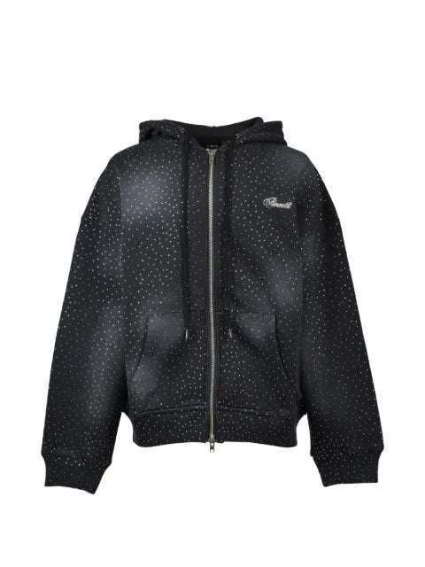BREATH studded zip hooded sweater