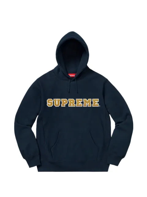 Supreme logo-lettering hoodie
