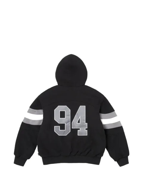Supreme logo-detail zip-up hoodie