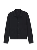 BOSS textured button-up shirt jacket