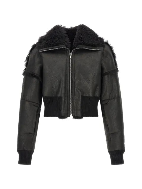 Rick Owens Tower flight JCK cropped in curly shearling