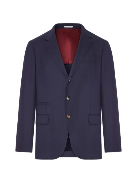 Brunello Cucinelli single-breasted wool blazer