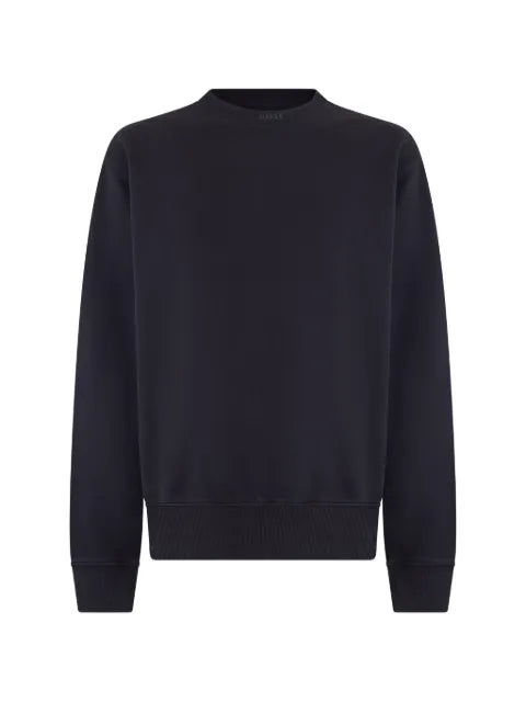 BOSS logo-embroidered ribbed-trim sweater