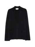 BOMPARD piqué-knit patch-pocket blazer