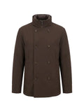 Montecore double-breasted high-neck jacket