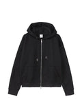 On  zip-up drawstring hoodie