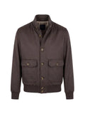 Barba button-up cashmere jacket