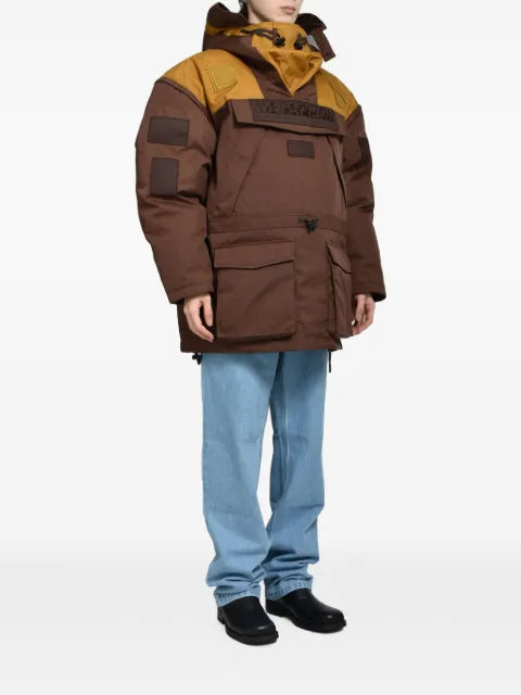 Napa By Martine Rose  Skidoo patchwork down jacket
