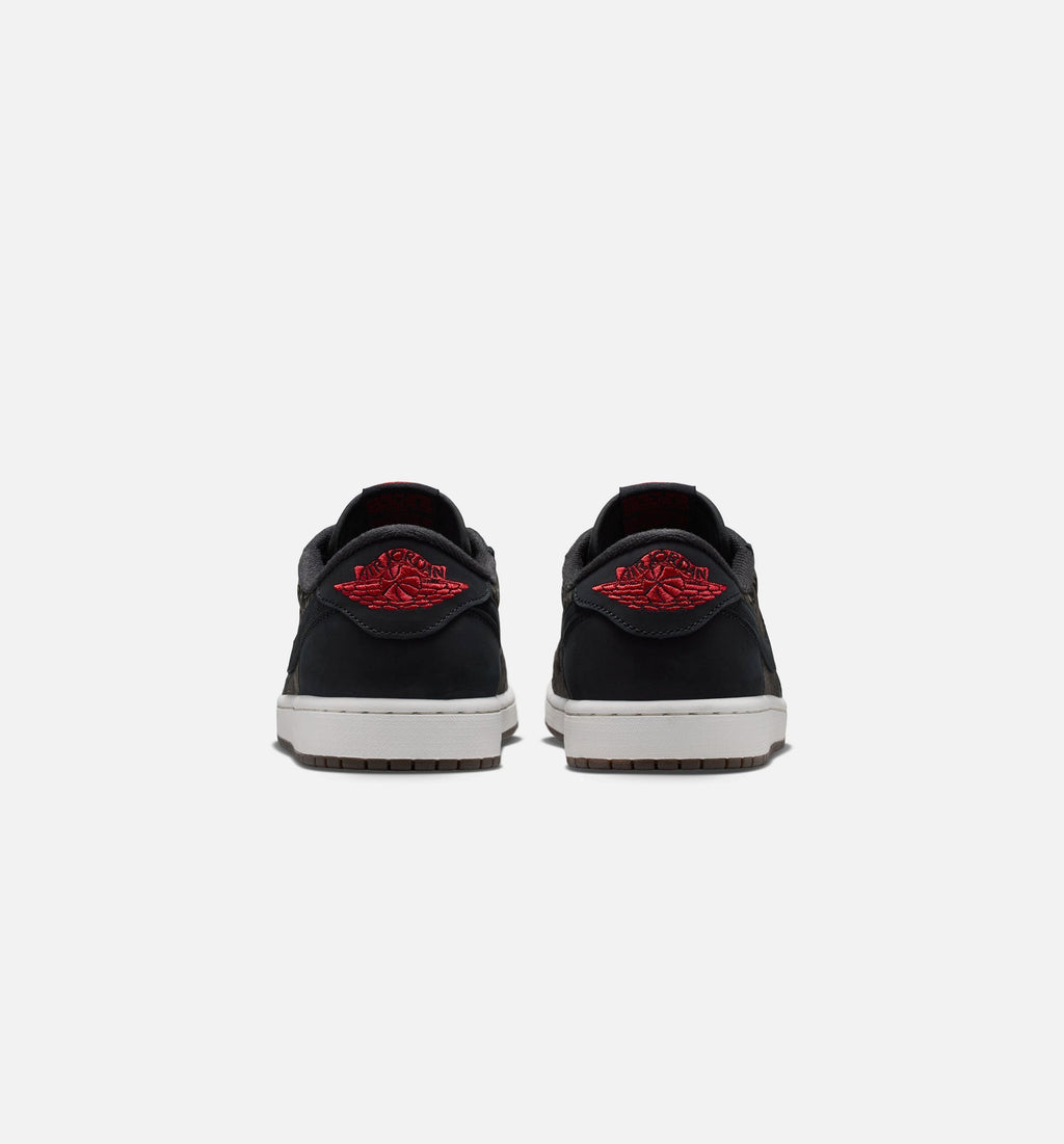 Air Jordan 1 Retro Low OG Laser Men's Sneakers - Black/Varsity Red/Summit White