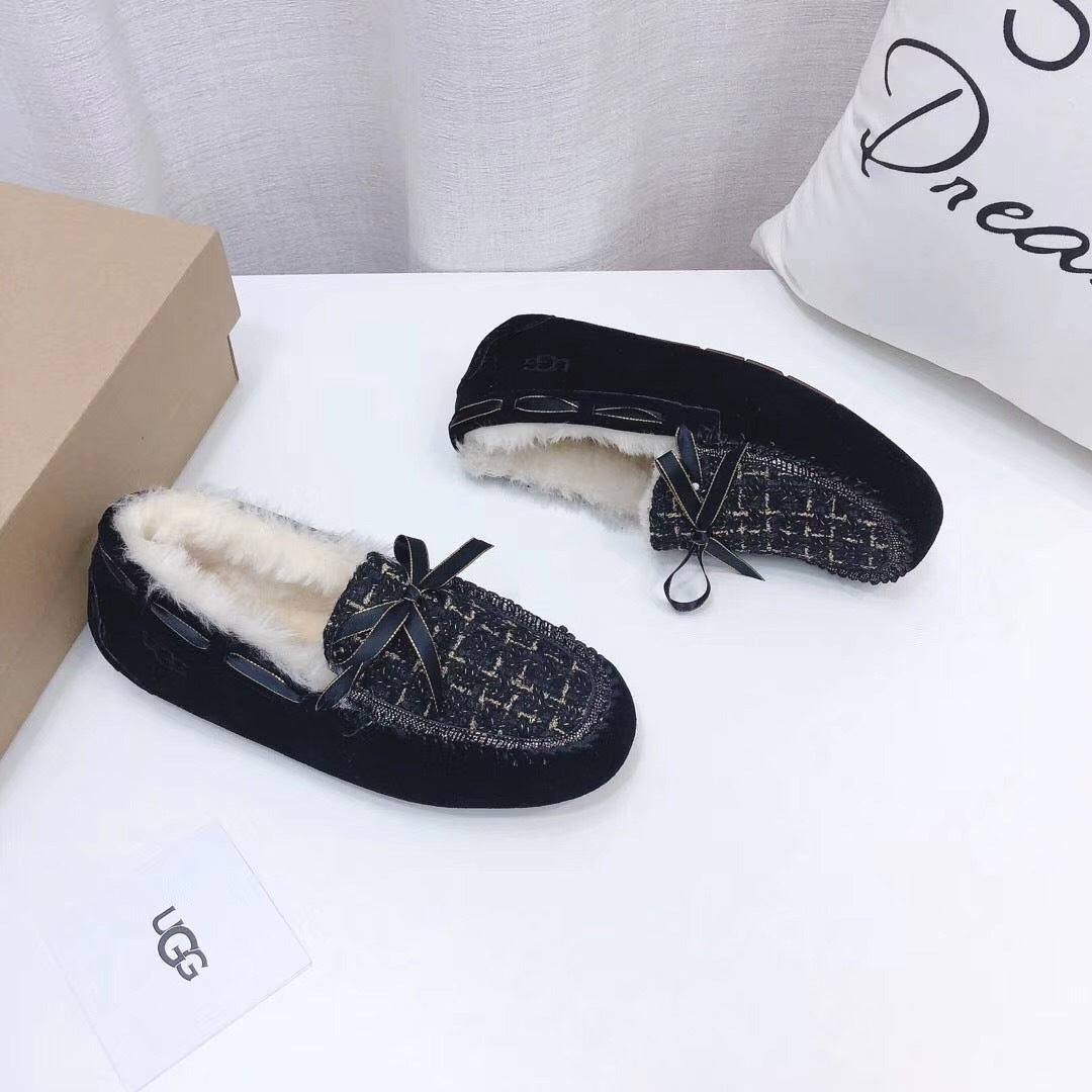 Black Chanel-Style Driving Loafers — Sophisticated & Chic | New Arrival | In Stock