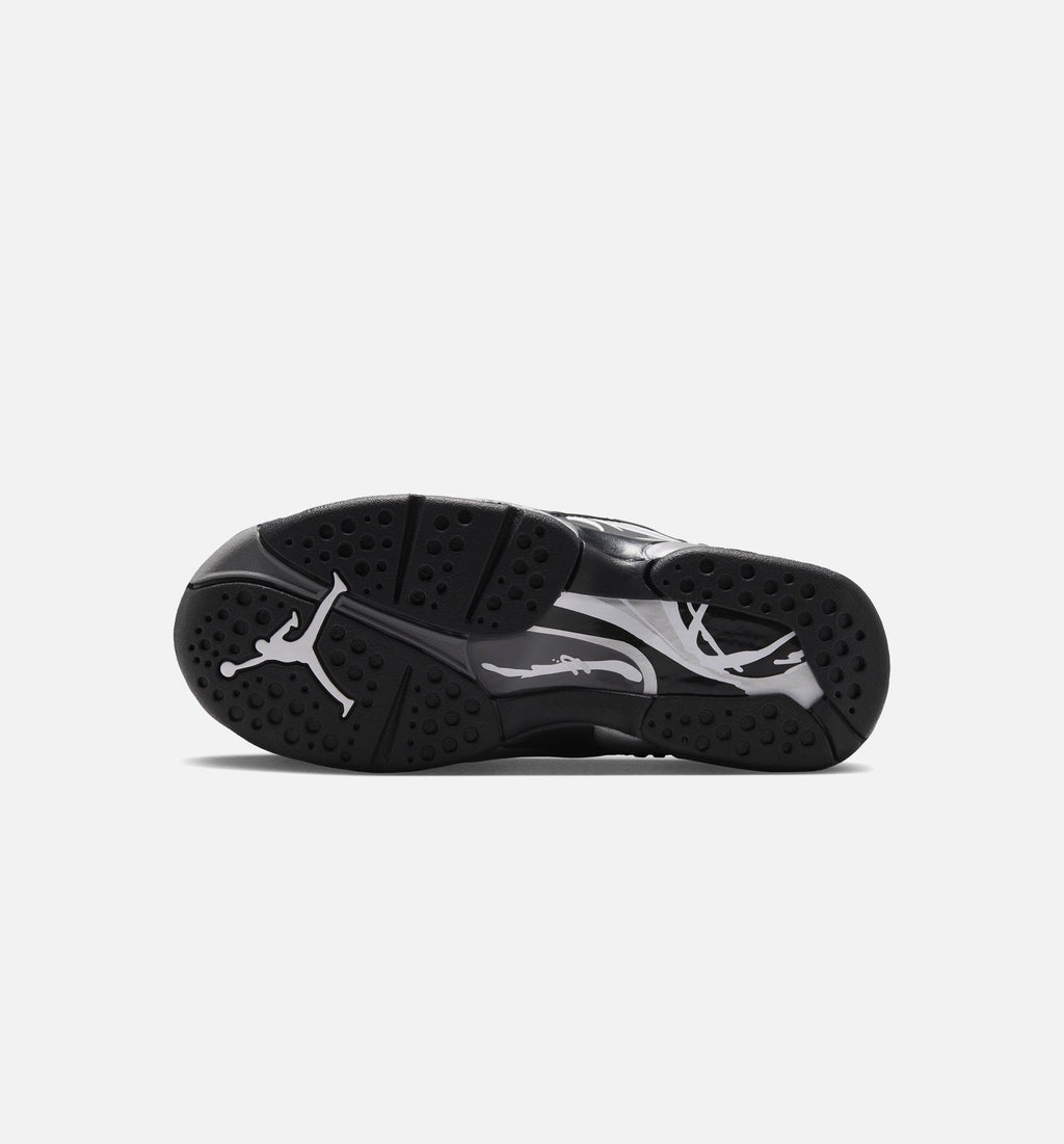 Air Jordan 8 Retro Chrome Grade School Lifestyle Shoe - Black/White/Light Graphite