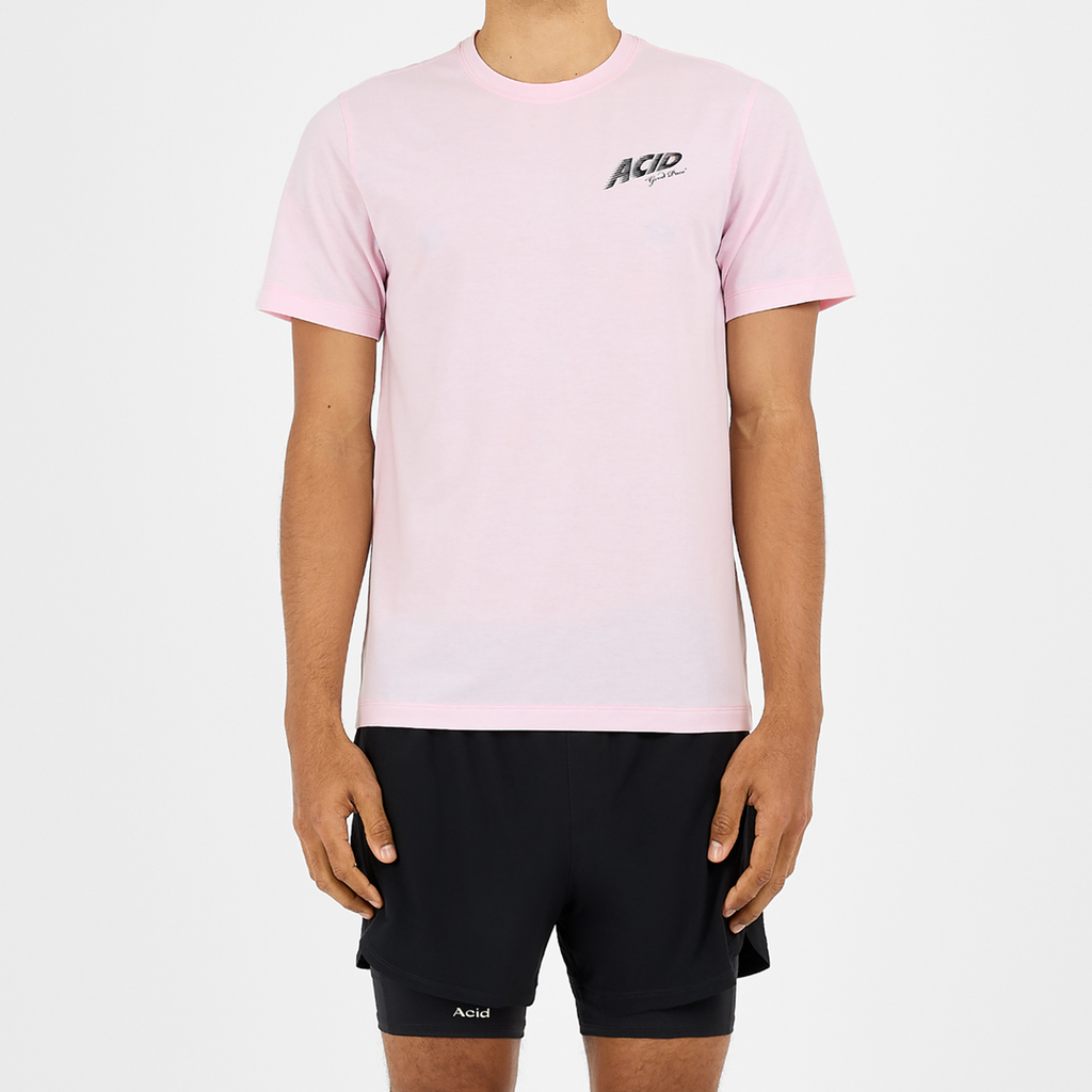 Acid Running Good Pace T-Shirt: Iced Pink