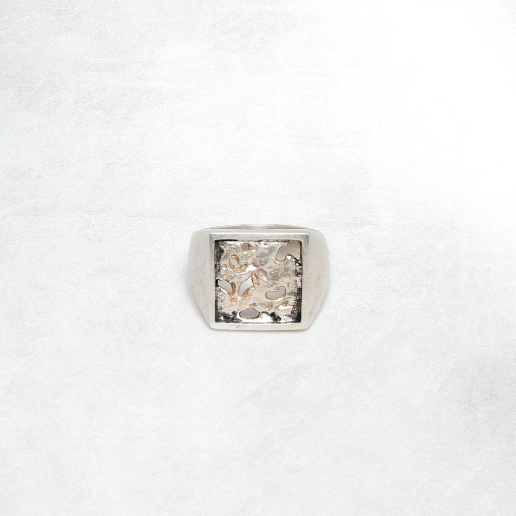 Heresy Corrosion Ring: Oxidised Silver