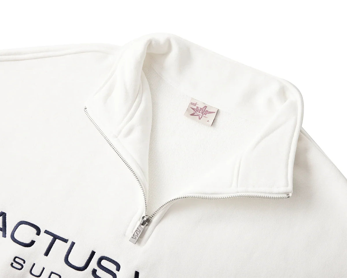 Azva USA QUARTER ZIP White