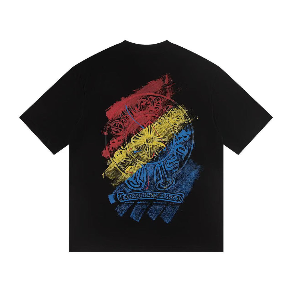 Chrome Hearts Horseshoe Cross Print Short Sleeve Tee Unisex