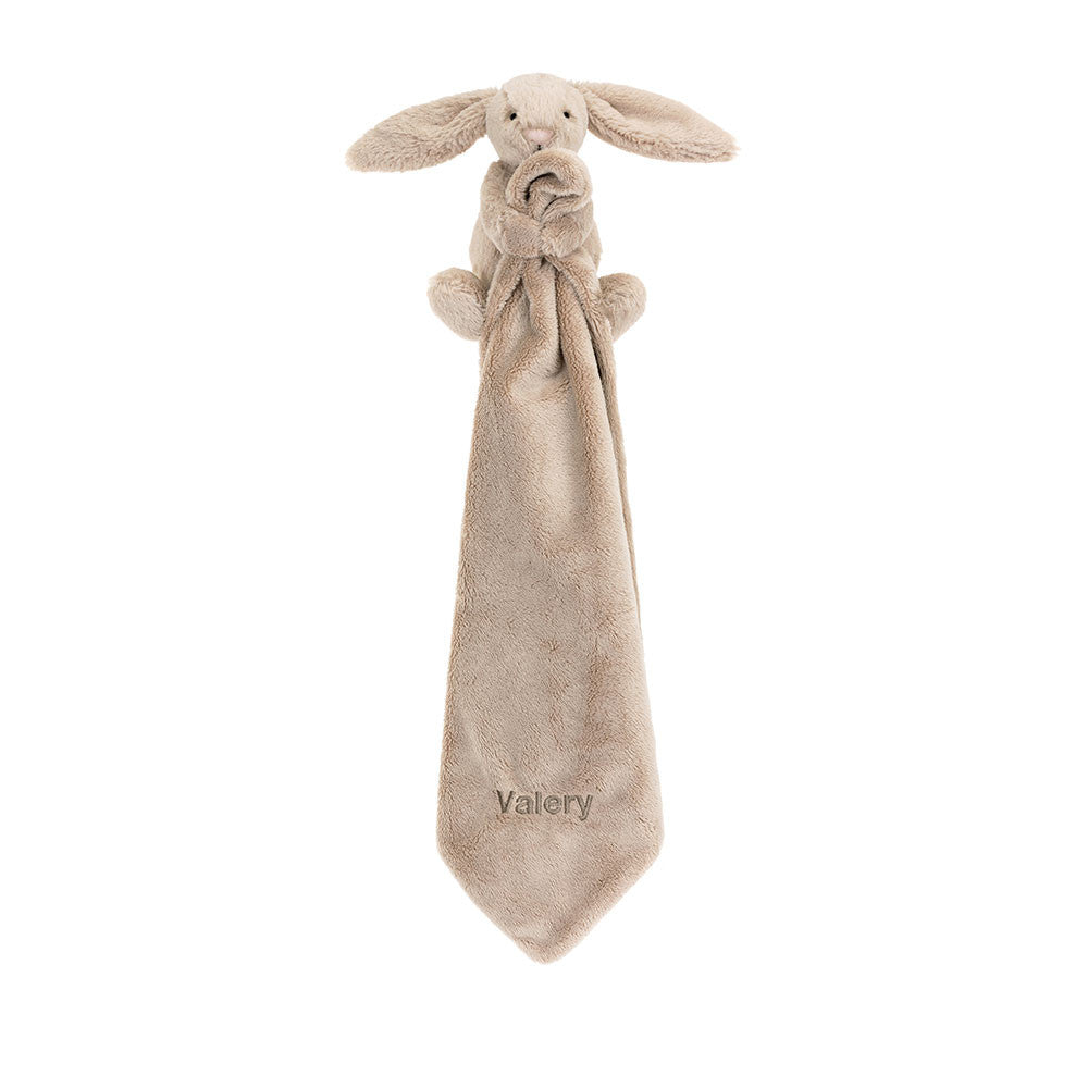 Personalized Bashful Beige Bunny Soother