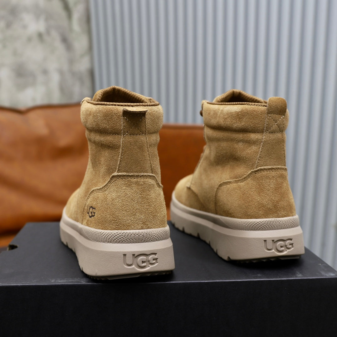 UGG Sand Nubuck Lace-Up Winter Boots