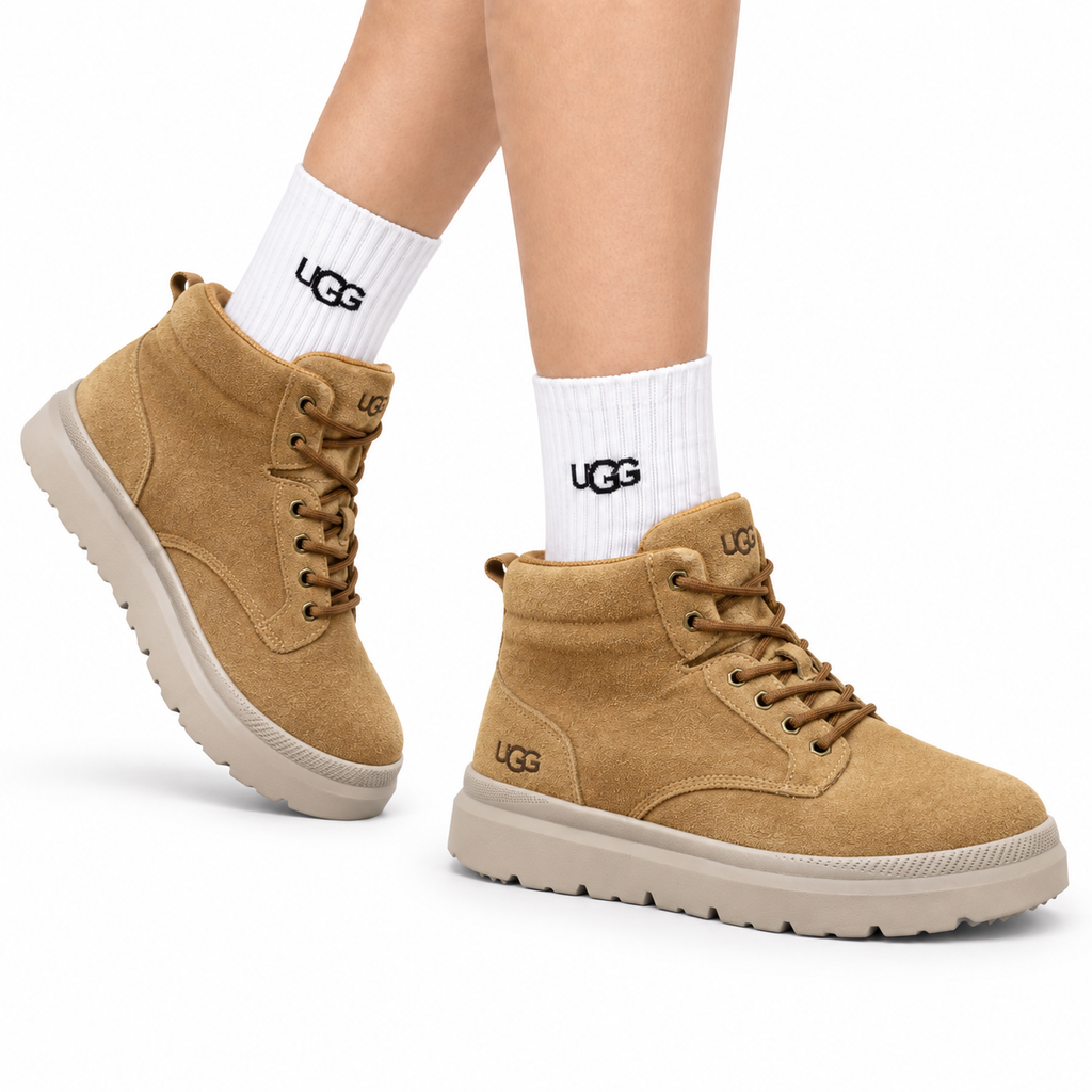 UGG Sand Nubuck Lace-Up Winter Boots
