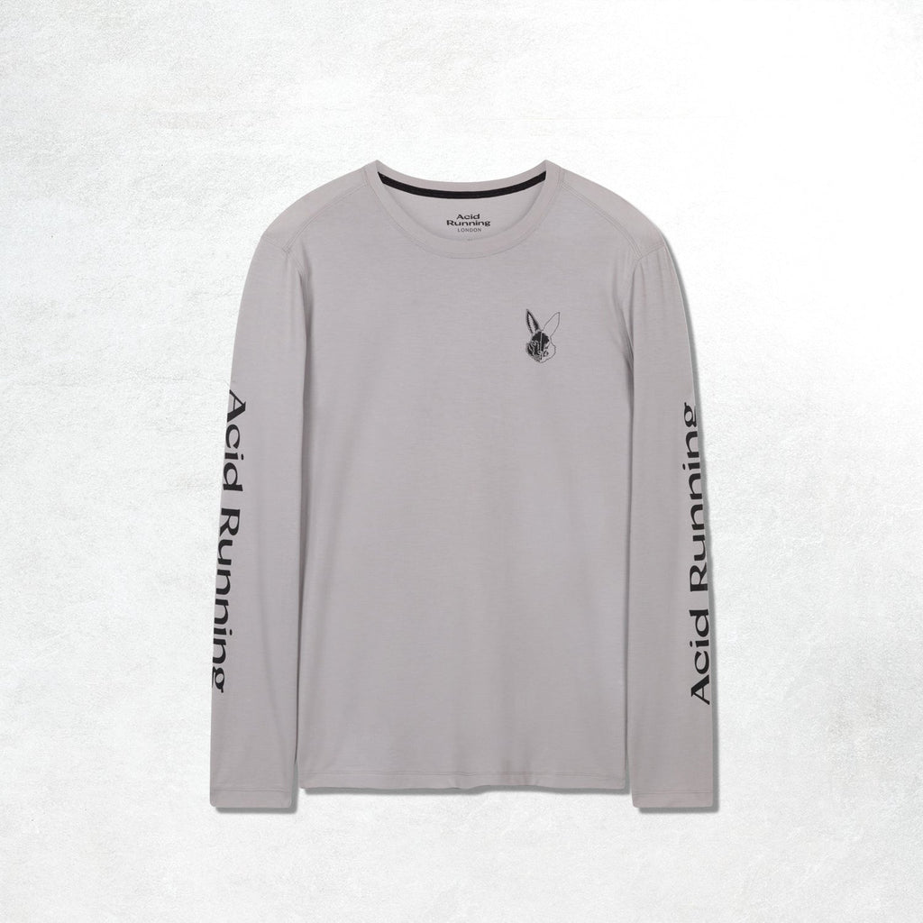 Acid Running Long Sleeve T-Shirt - Ghost