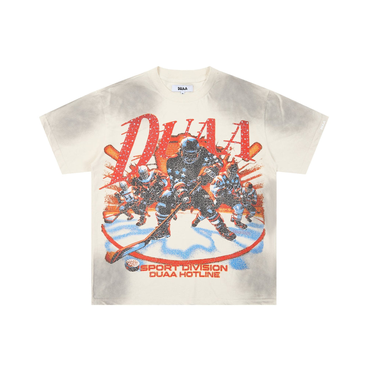 Rough Play Goal Hockey Tie-Dye Graphic T-Shirt