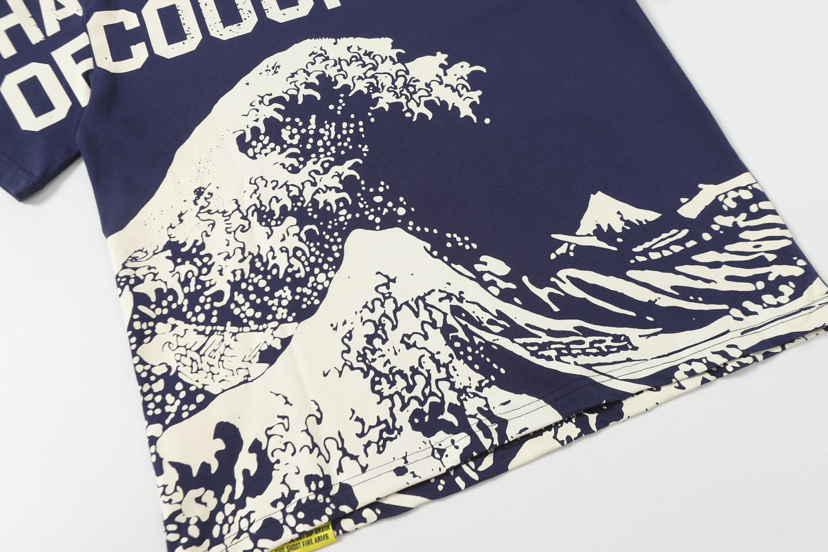 THAT'S A AWFUL LOT OF COUGH SYRUP Wave Graphic Short-Sleeve T-Shirt