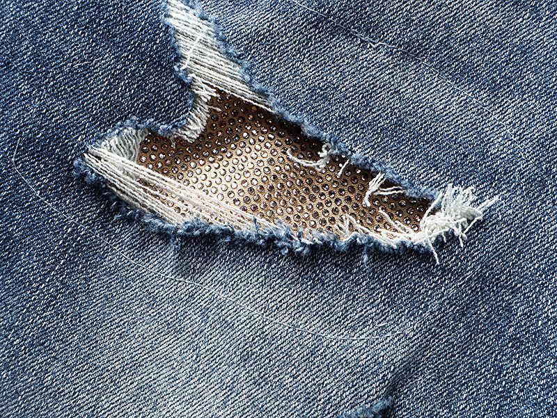 Purple Brand Blue Distressed Bootcut Jeans