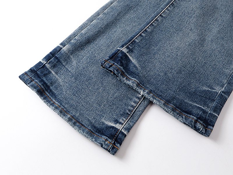 Purple Brand Blue Distressed Bootcut Jeans