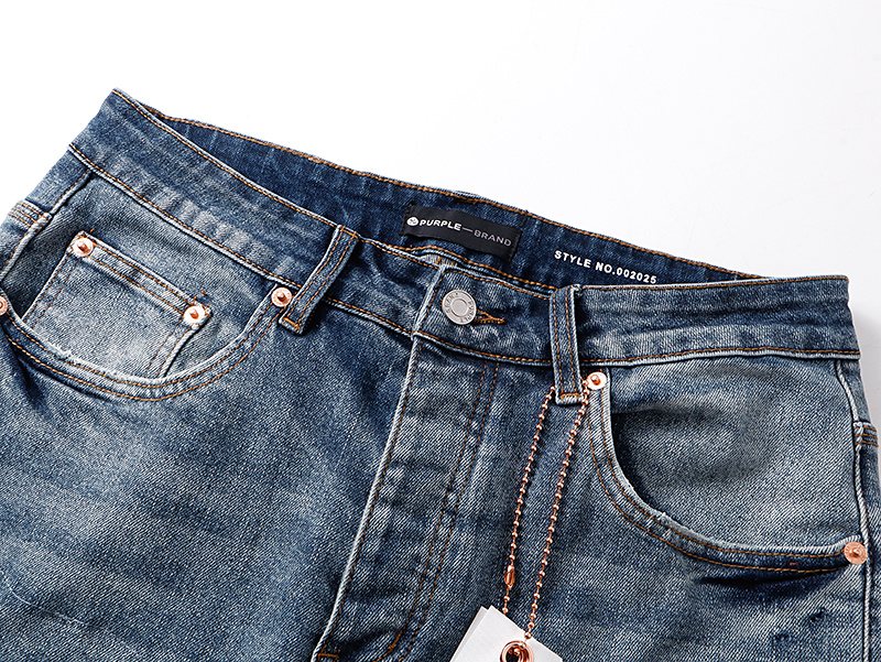 Purple Brand Blue Distressed Bootcut Jeans