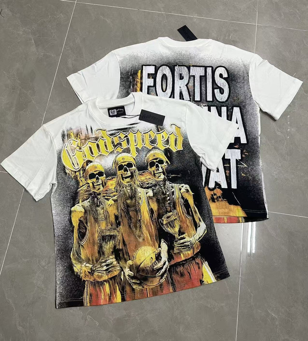 Godspeed Fortis Fortuna Adiuvat Graphic T-Shirt