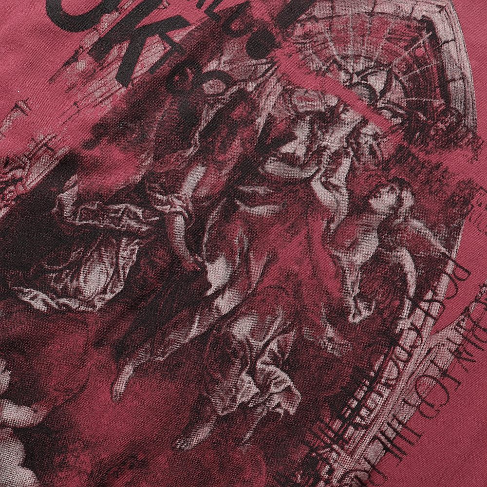 RARE PEACE Statues Rhinestone Graphic T-Shirt