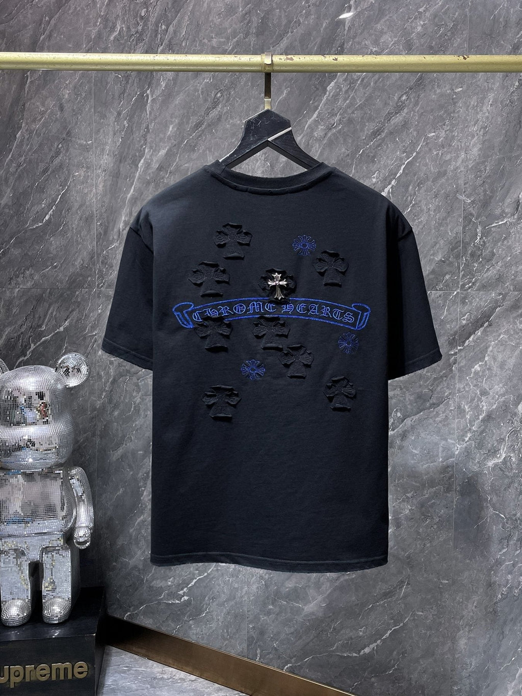 Chrome Hearts Cross Appliqué Graphic T-Shirt