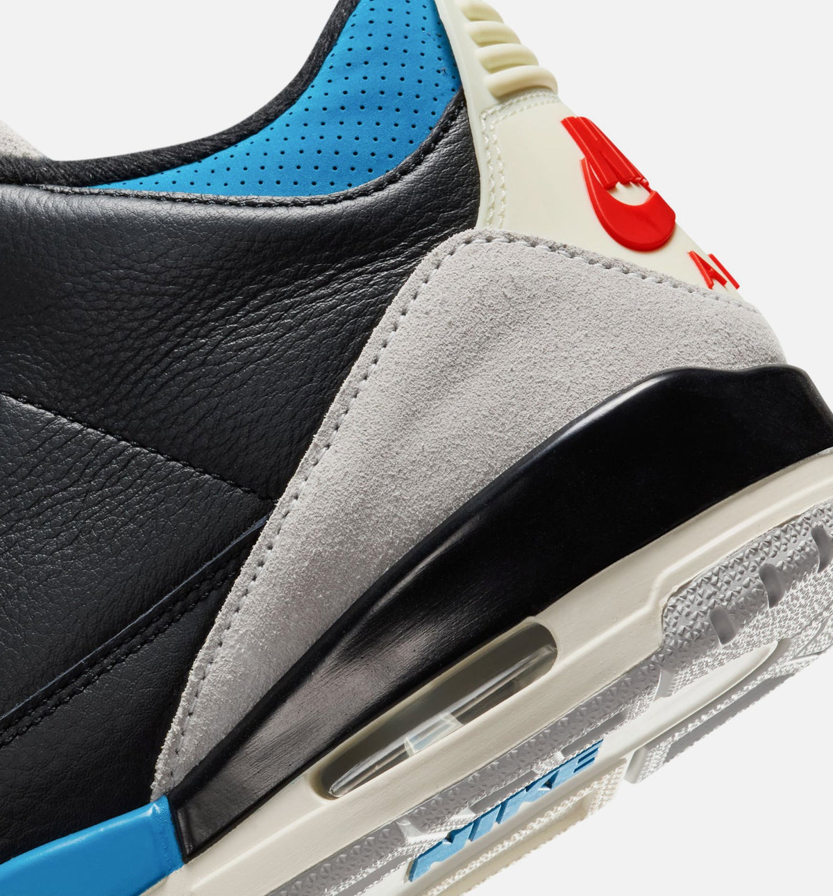 Air Jordan 3 Retro OG "Rare Air" Men's Shoe – Black/Chile Red/Neutral Grey