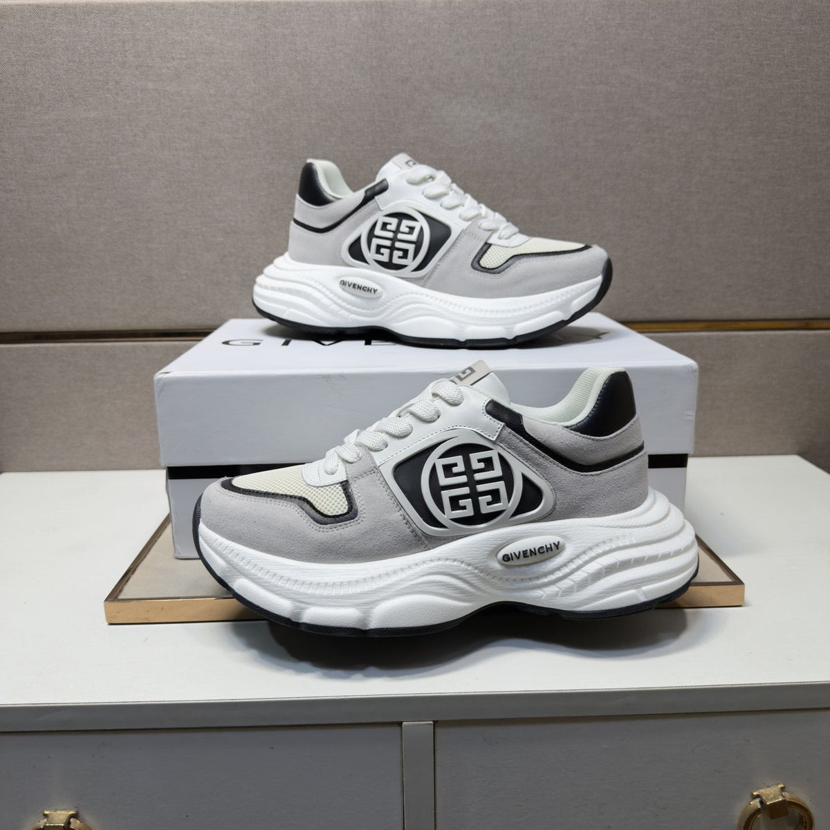 Givenchy Black and White Low-Top Sneakers
