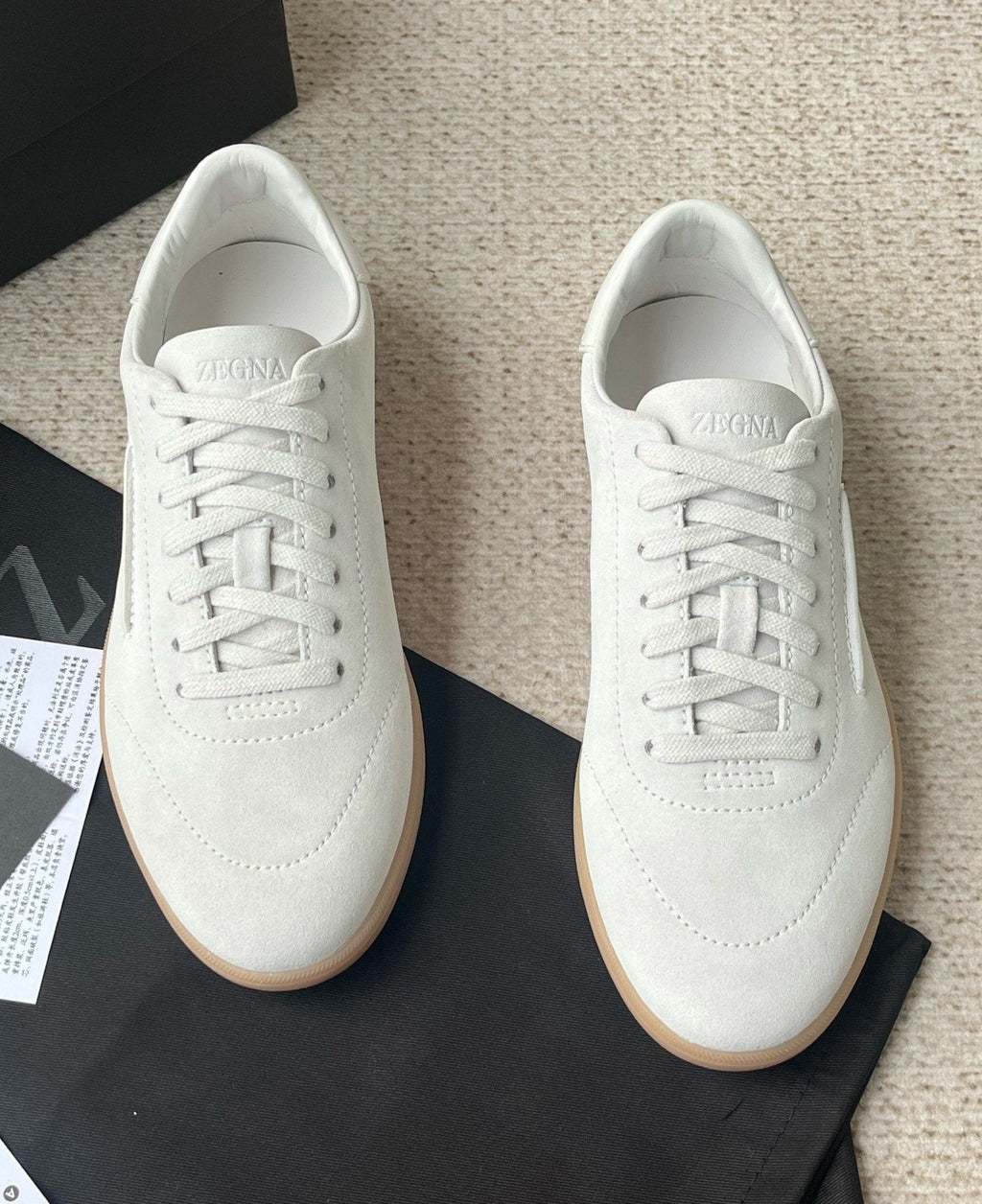 Zegna Triple Stitch Monte Low-Top Sneakers