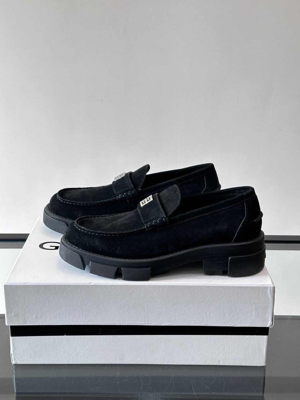 Givenchy Men's Suede Lug-Sole Loafers